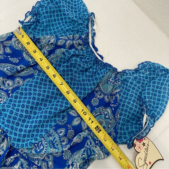 Speechless | Blue Sun Dress size 16 paisley print - Picture 7 of 13